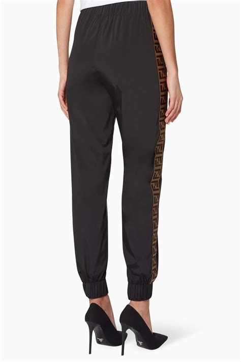 fendi track pants women|fendi women's leather trousers.